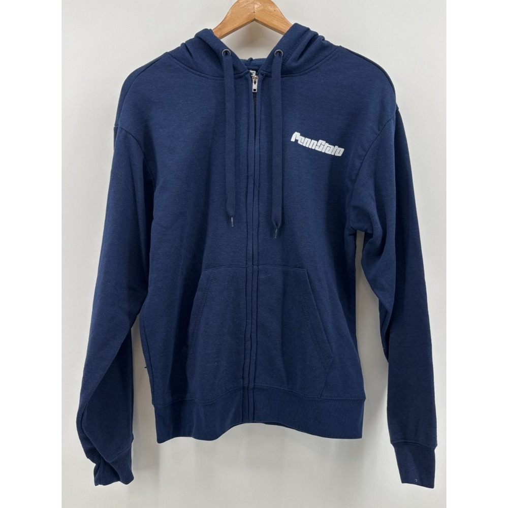 Penn State Nittany Lions Sweatshirt Hoodie Mens Navy Blue Full Zip Small NWOT